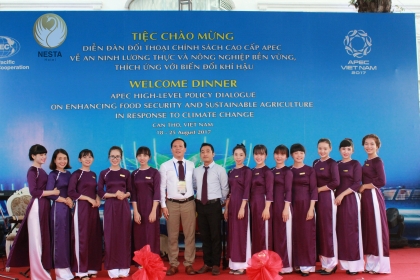 Tổ chức tiệc chào mừng Diễn đàn đối thoại chính sách cao cấp APEC 2017 tại Khách sạn Nesta Cần Thơ